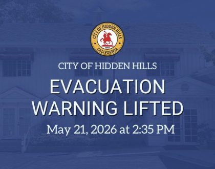 Evacuation Warning Lifted
