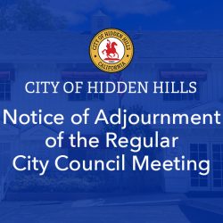 Notice of Adjournment