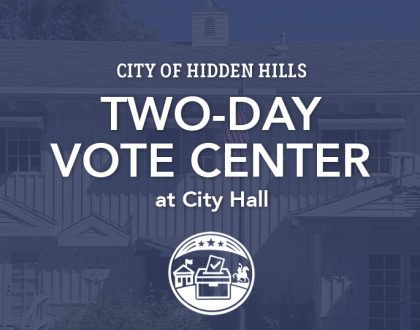 Hidden Hills Hosting Two-Day Vote Center