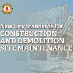 New City Standards for Construction and Demolition Site Maintenance